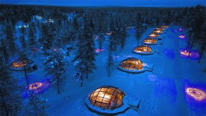 glass igloos