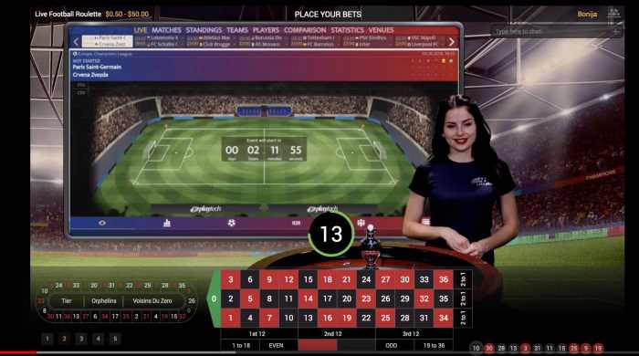 live football roulette