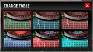 premier roulette change table