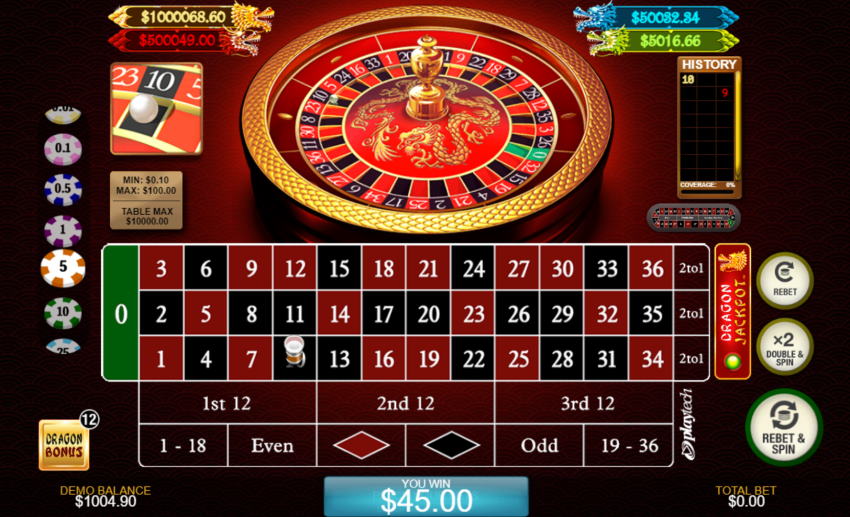 dragon jackpot roulette screenshot