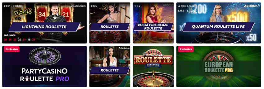 party casino roulette